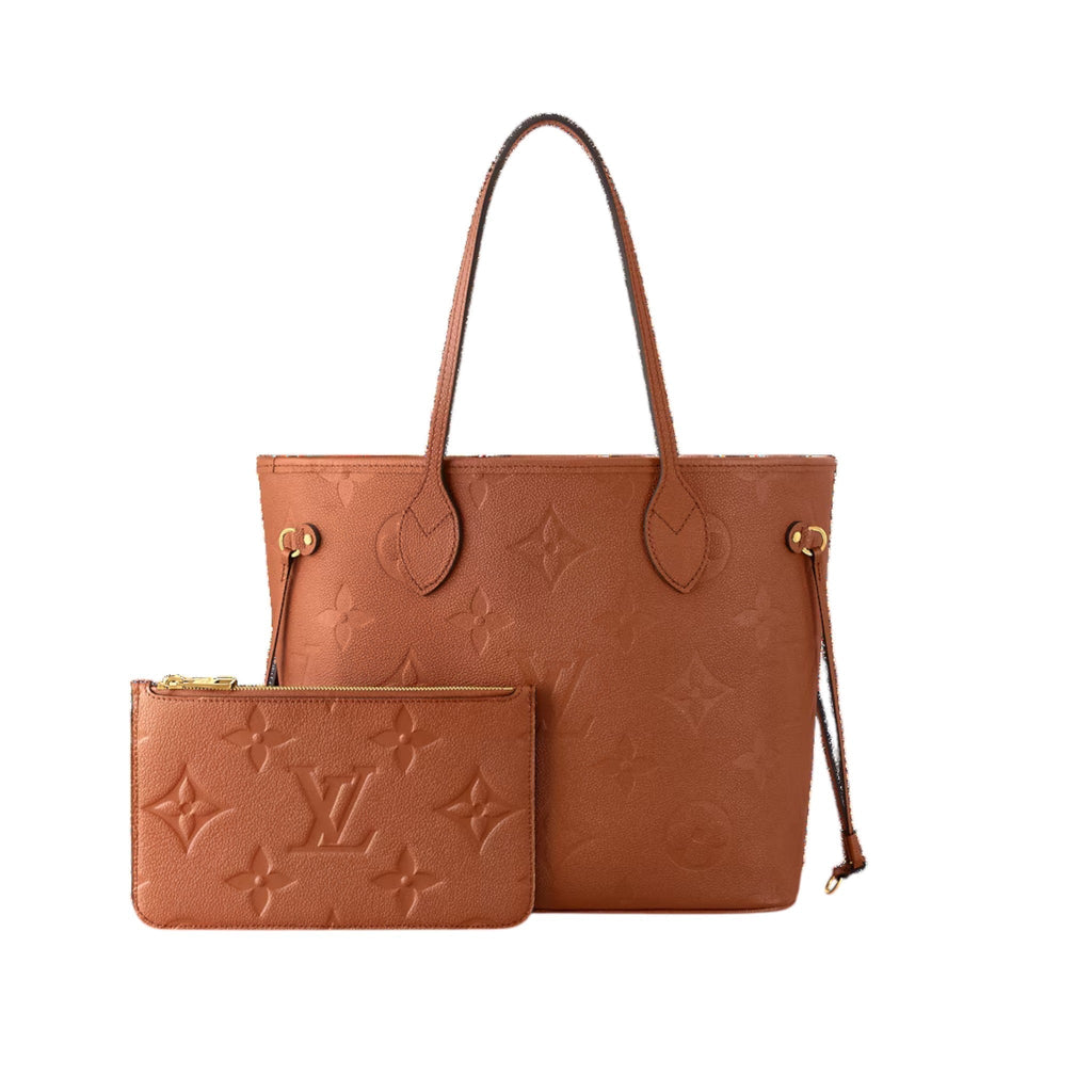 Louis Vuitton Neverfull MM Embossed Cowhide Leather