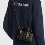 Dior Lady D-Joy Lambskin Micro Bag - Black Cannage