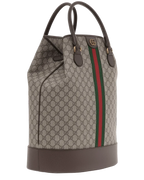 Gucci Signature GG Canvas Savoy Duffle Bag – Beige