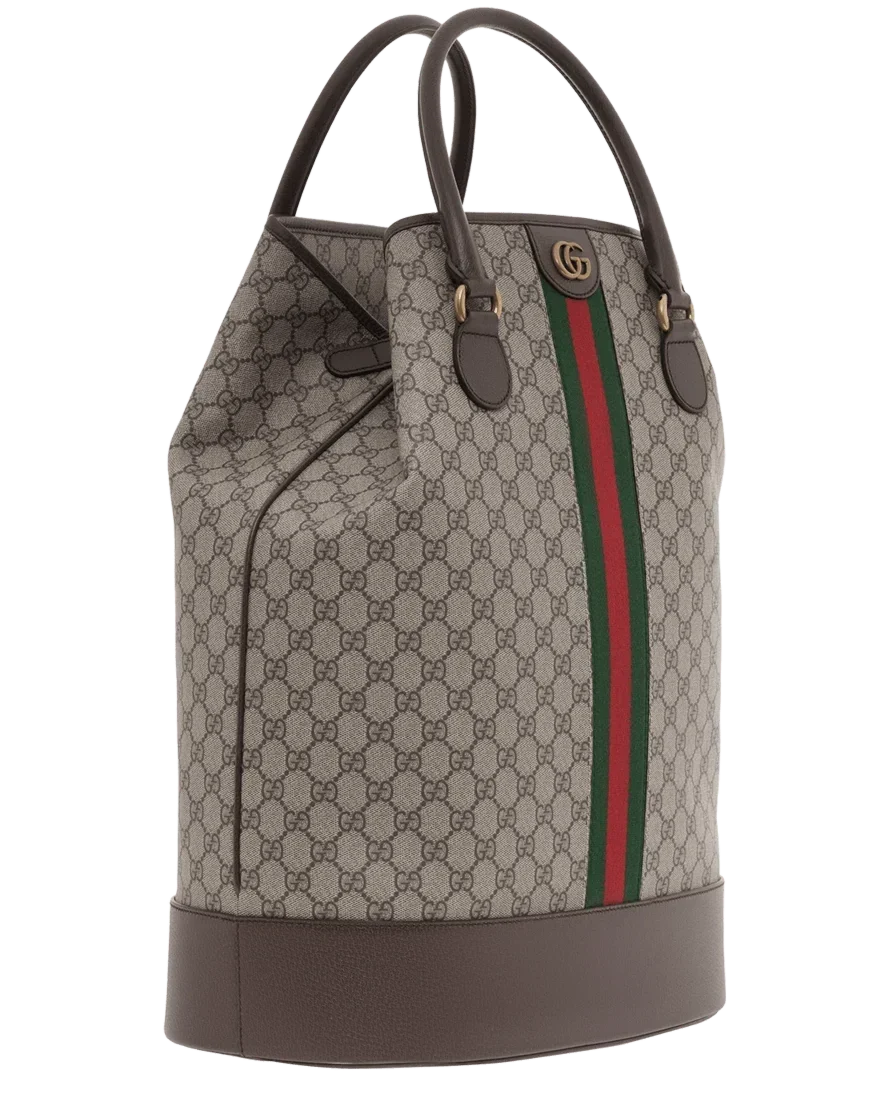Gucci Signature GG Canvas Savoy Duffle Bag – Beige