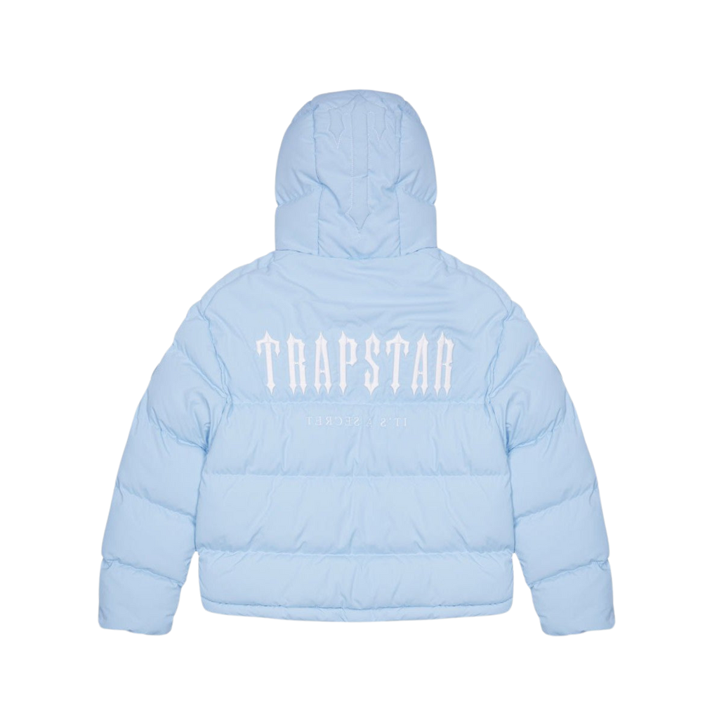 Trapstar Decoded Hooded Puffer Jacket 2.0 - Ice Blue