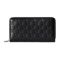 Gucci GG Emblem Zip Around Wallet – Black