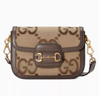 Gucci Horsebit 1955 Jumbo GG Mini Crossbody Bag – Brown