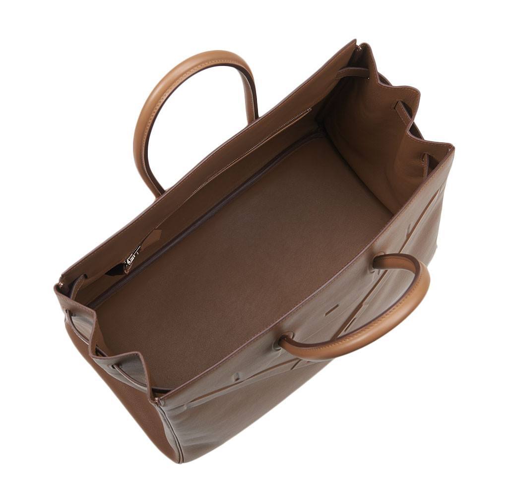 Hermes Shadow Birkin 35 Alezan Evercalf Leather