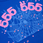 Sp5der Angel Number Hoodie - Blue
