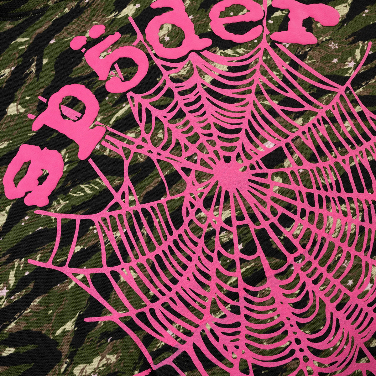 Sp5der Og Web V2 Tiger Camo Hoodie - Tiger Camo