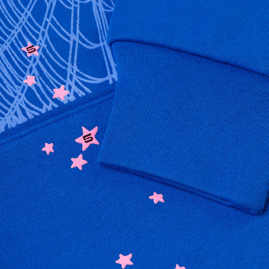 Sp5der Angel Number Hoodie - Blue