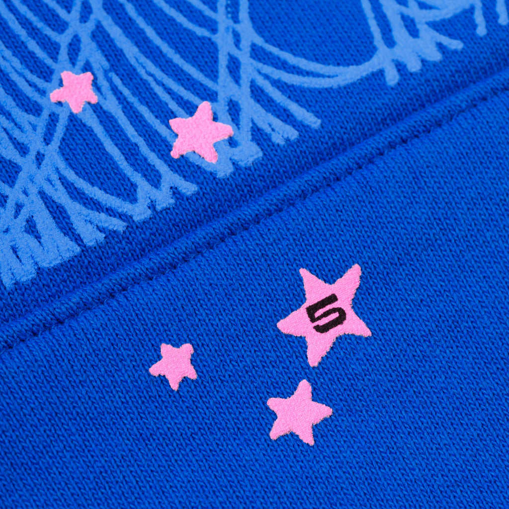 Sp5der Angel Number Hoodie - Blue
