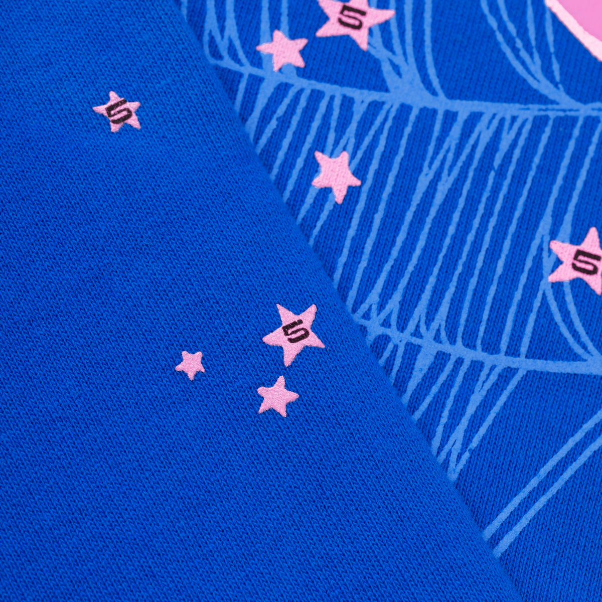 Sp5der Angel Number Hoodie - Blue
