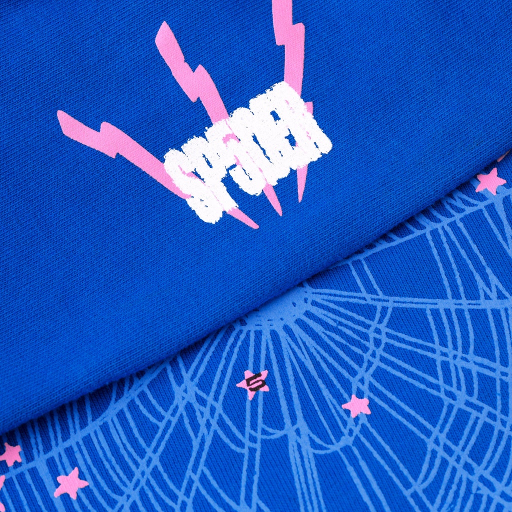 Sp5der Angel Number Hoodie - Blue