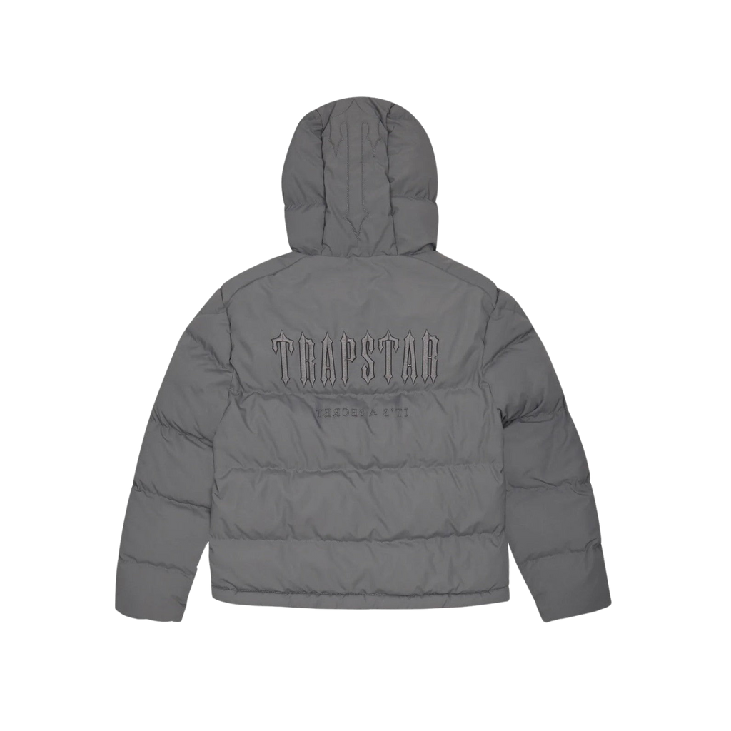 Trapstar Decoded Hooded Puffer Jacket 2.0 - Grey