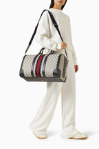 Gucci GG Supreme Canvas Small Savoy Duffle Bag – Beige