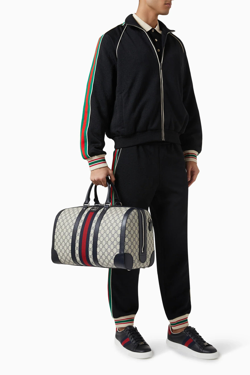 Gucci GG Supreme Canvas Small Savoy Duffle Bag – Beige