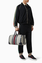 Gucci GG Supreme Canvas Small Savoy Duffle Bag – Beige