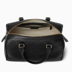 Gucci GG Emblem Small Boston Top Handle Bag – Black