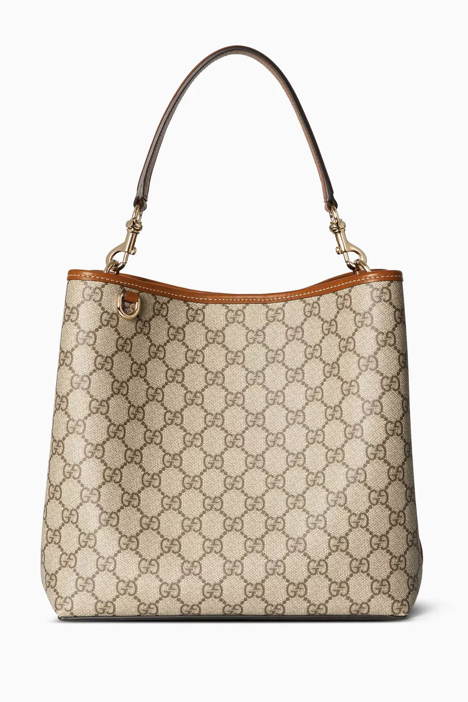 Gucci GG Emblem Small Shoulder Bag – Beige/Brown