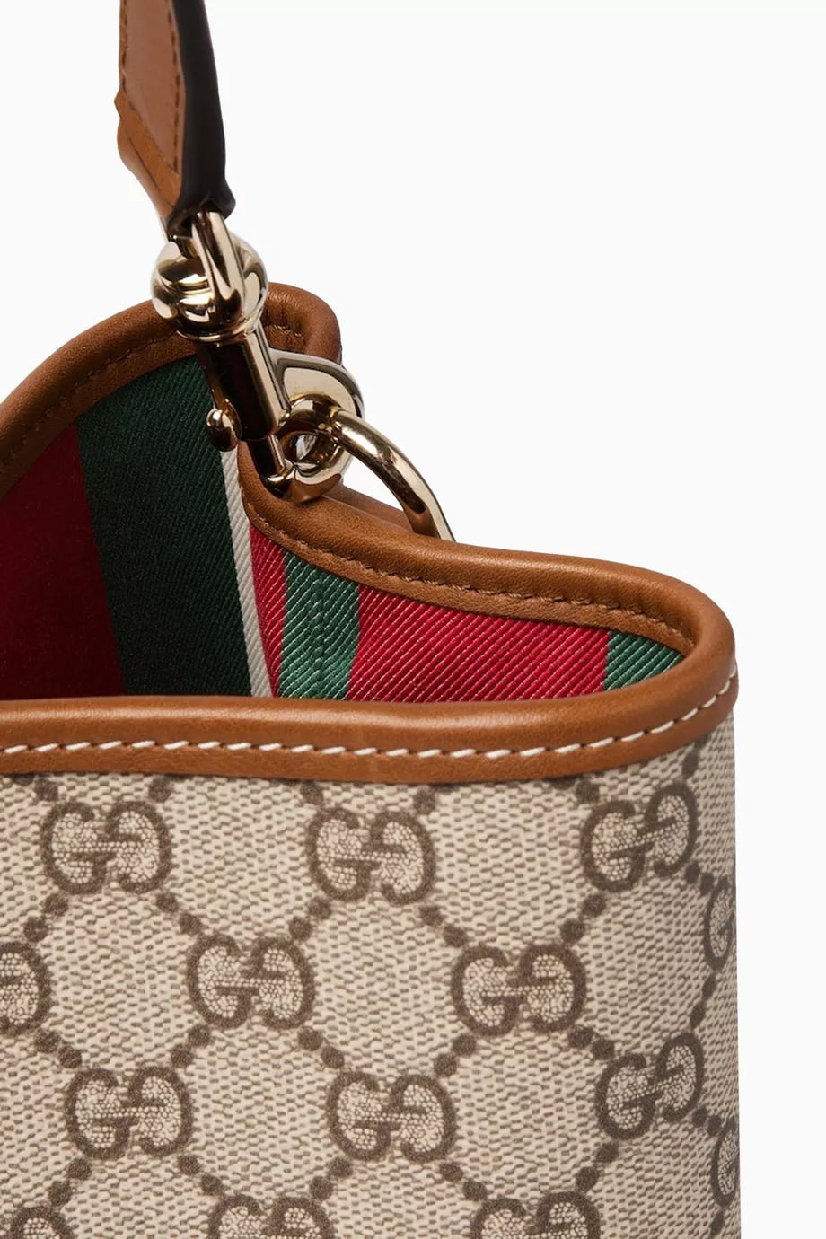 Gucci GG Emblem Small Shoulder Bag – Beige/Brown