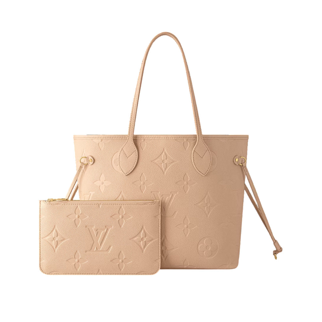 Louis Vuitton Neverfull MM Embossed Cowhide Leather