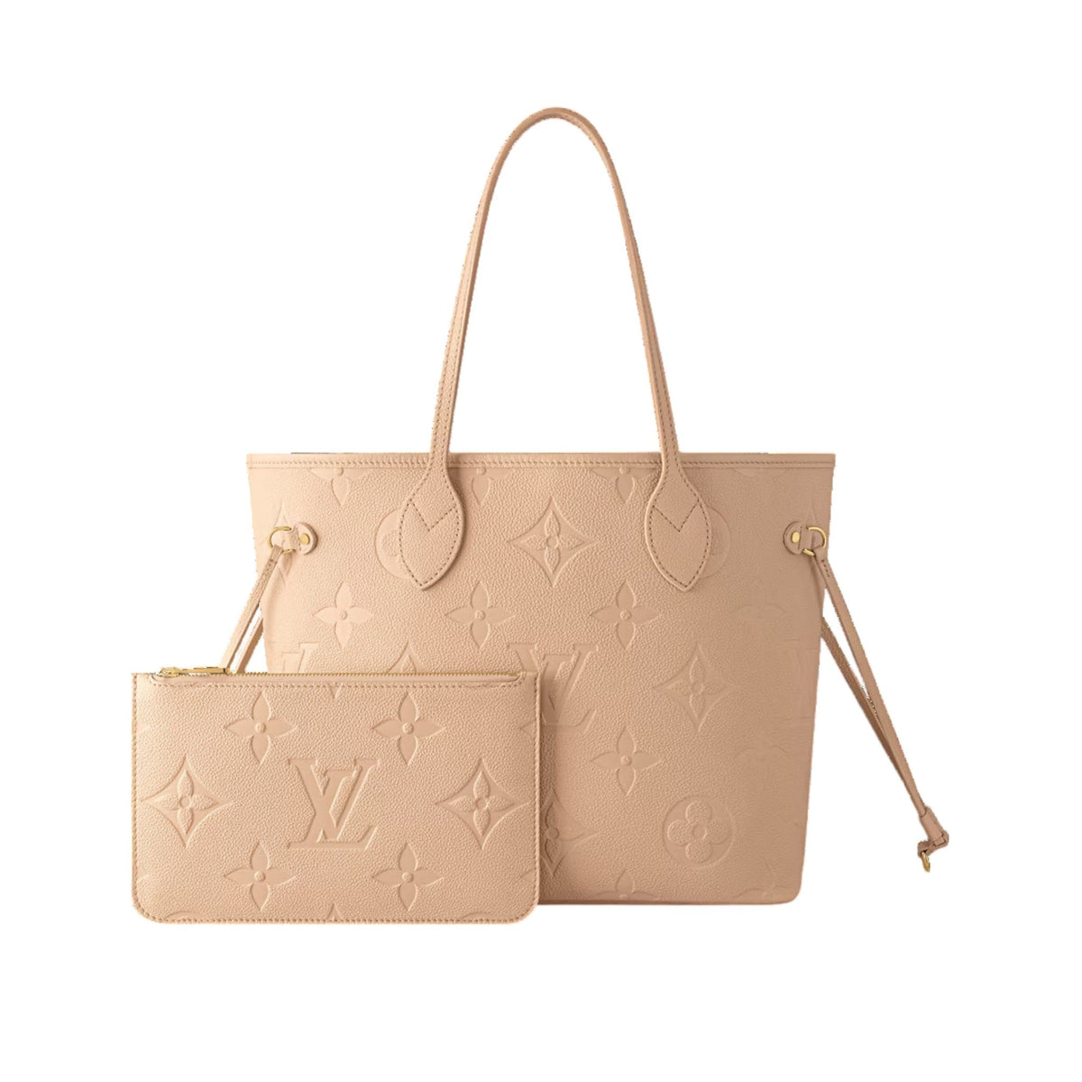 Louis Vuitton Neverfull MM Embossed Cowhide Leather