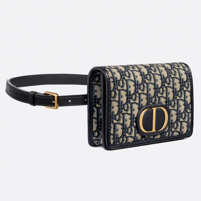 Dior 2-in-1 30 Oblique Jacquard Montaigne Pouch - Blue