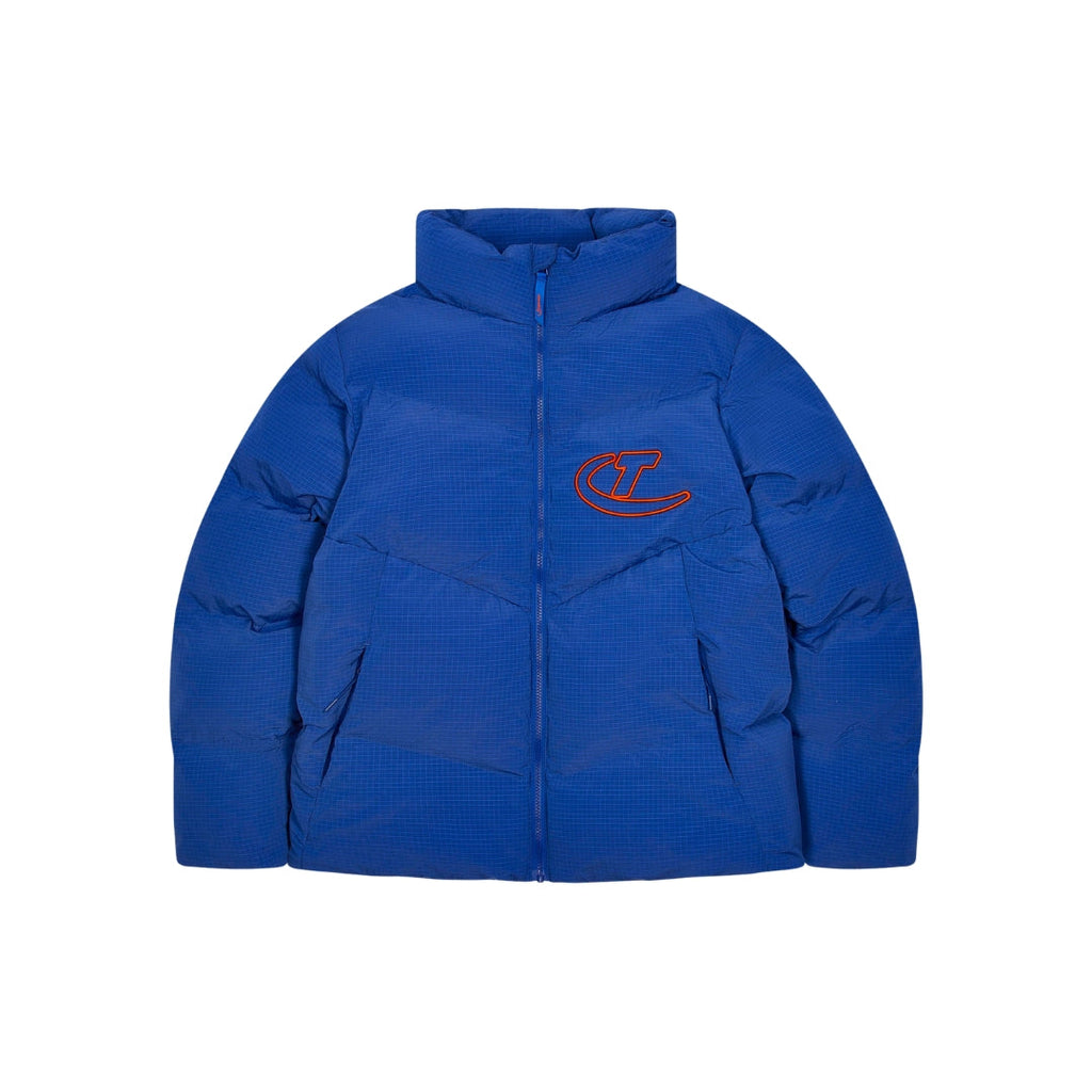 Trapstar Hyperdrive Ripstop Puffer Jacket - Blue / Orange