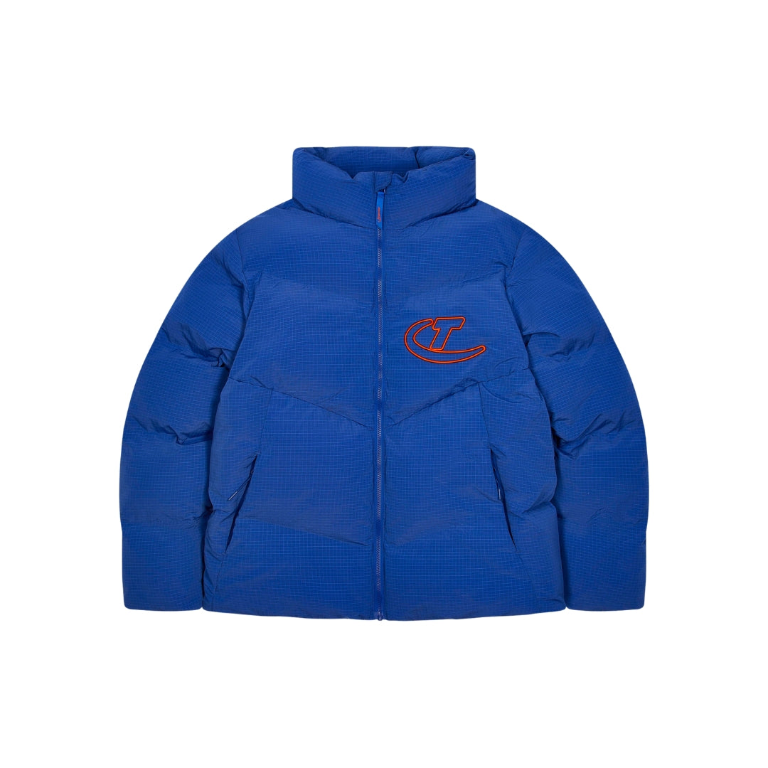 Trapstar Hyperdrive Ripstop Puffer Jacket - Blue / Orange