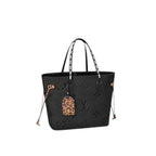Louis Vuitton Neverfull MM Embossed Supple Grained Cowhide Leather