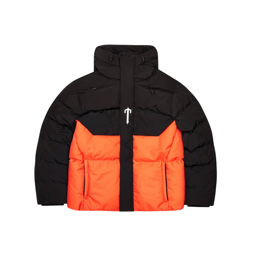 Trapstar Decoded Puffer Jacket - Black / Orange