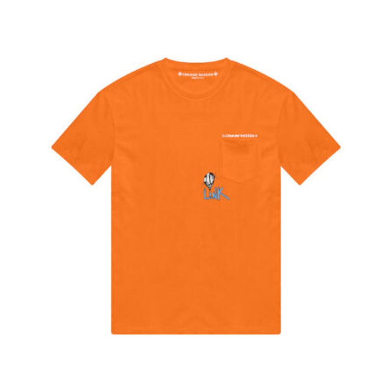 Chrome Hearts Orange Graphic T-Shirt - 100% Cotton Crew Neck