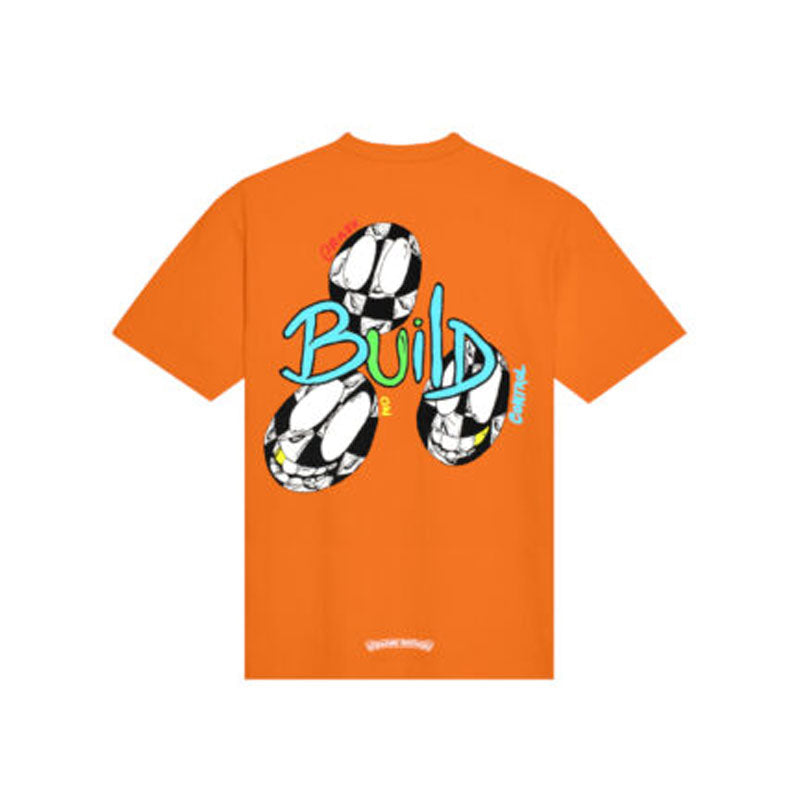Chrome Hearts Orange Graphic T-Shirt - 100% Cotton Crew Neck