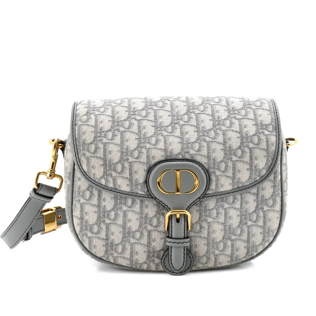 Dior Medium Oblique Jacquard Dior Bobby Bag - Grey