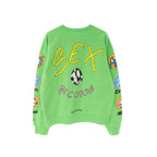 Chrome Hearts Matty Boy Sex Records Crewneck Sweatshirt in Citrus