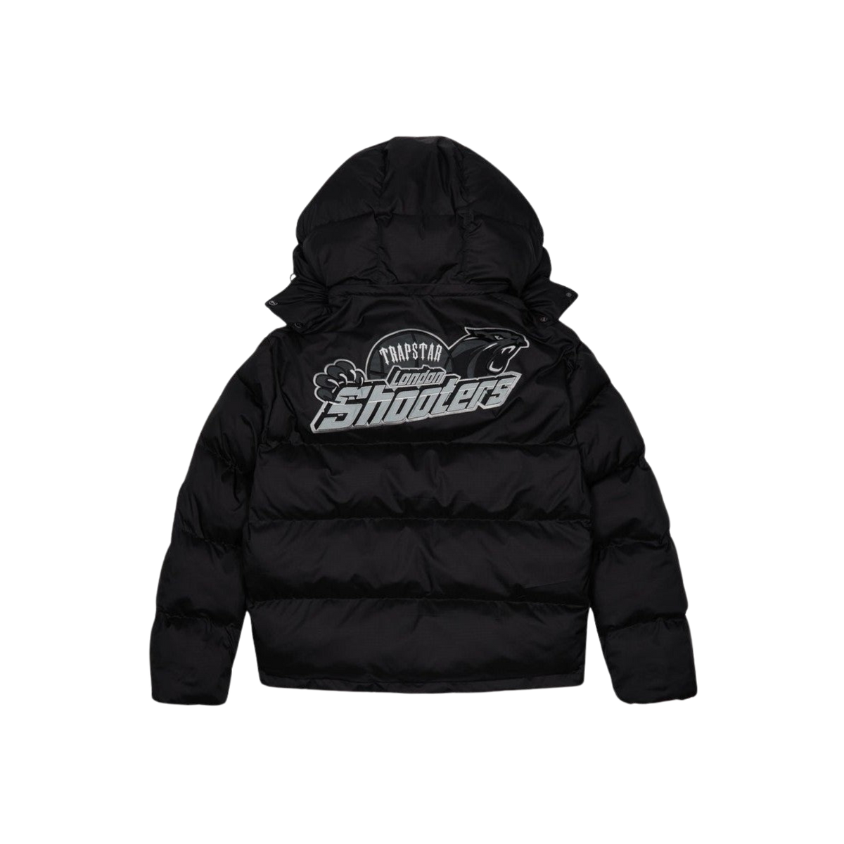 Trapstar Shooters Hooded Puffer Jacket - Black / Reflective