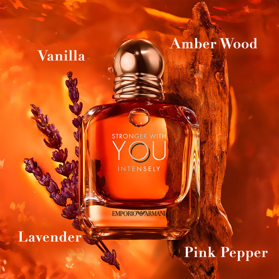 Giorgio Armani Stronger With You Intensely - 100ml (3.4 oz) Men Spray