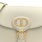 Dior Medium Bobby Calfskin Crossbody Bag - White