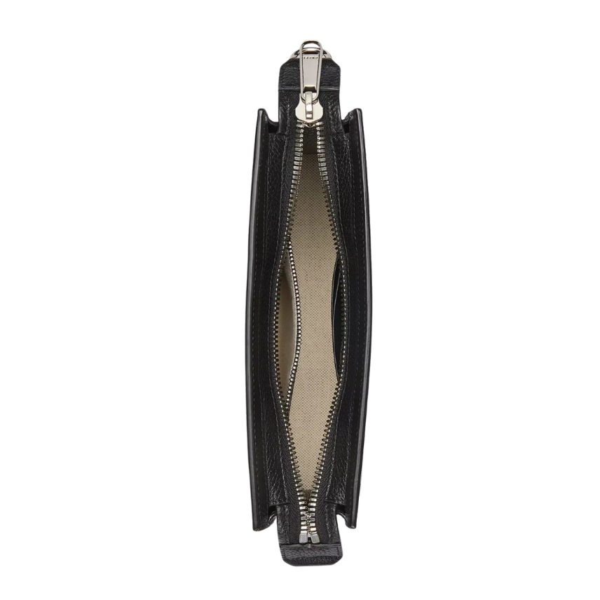 Gucci Jumbo GG Mini Leather Bag – Black