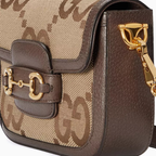 Gucci Horsebit 1955 Jumbo GG Mini Crossbody Bag – Brown