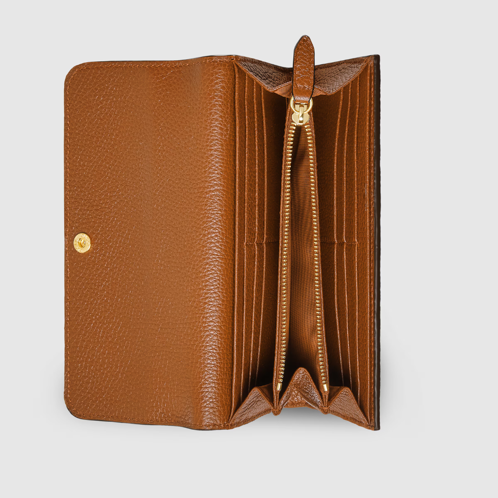 Gucci Softbit Continental Wallet – Brown