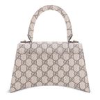 Gucci x Balenciaga The Hacker Project Small Canvas Hourglass Shoulder Bag – Beige