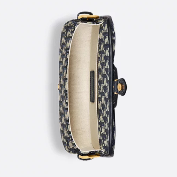 Dior Bobby East-West Oblique Jacquard Bag - Blue