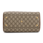 Gucci GG Supreme Canvas Small Boston Handbag - Beige