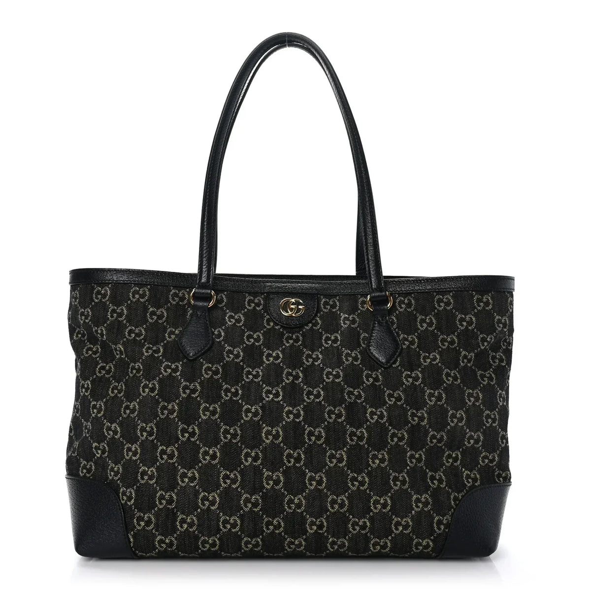 Gucci GG Monogram Medium Ophidia Shopping Tote Bag – Black
