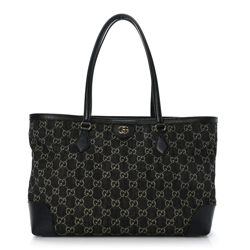 Gucci GG Monogram Medium Ophidia Shopping Tote Bag – Black