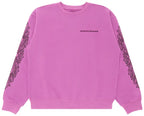 Chrome Hearts Matty Boy Spider Web Crewneck Sweatshirt in Purple