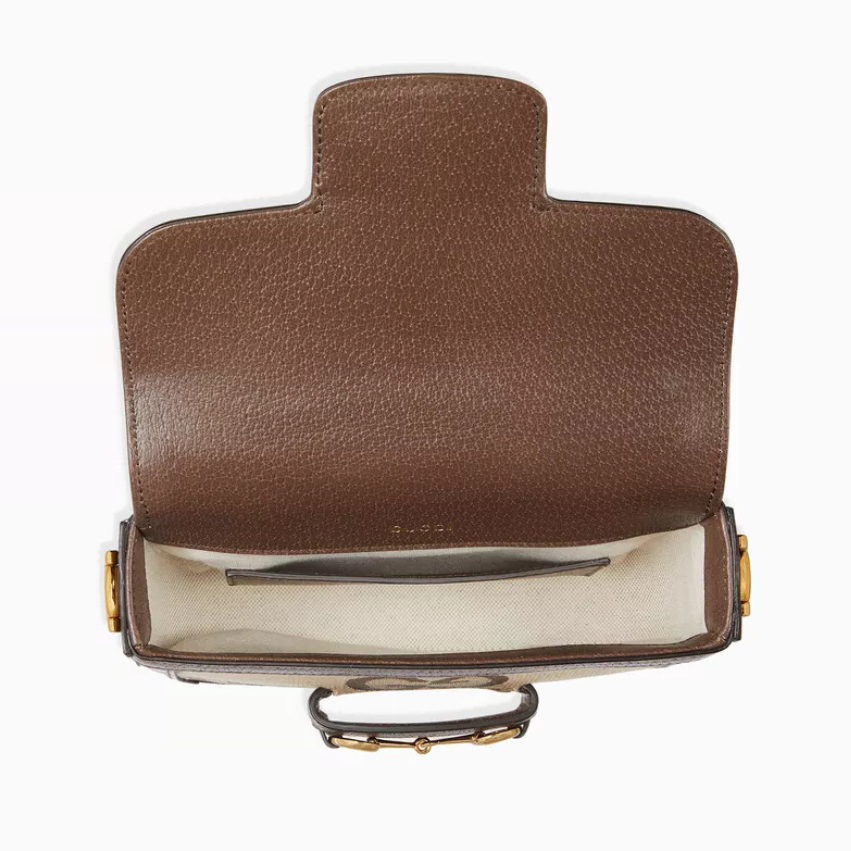 Gucci Horsebit 1955 Jumbo GG Mini Crossbody Bag – Brown