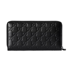 Gucci GG Emblem Zip Around Wallet – Black