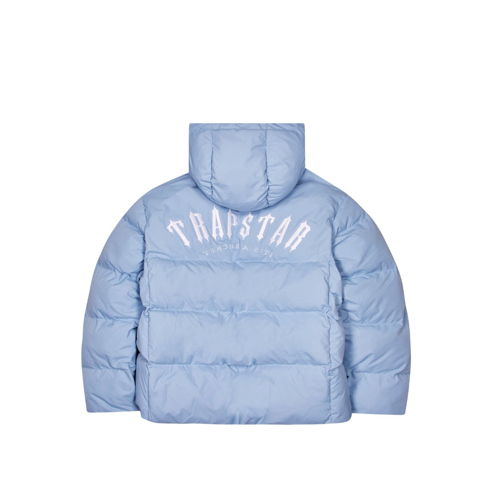 Trapstar Irongate Arch Hooded Puffer Jacket - Light Blue