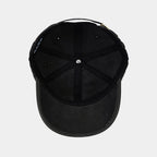 Black cap on a light gray background