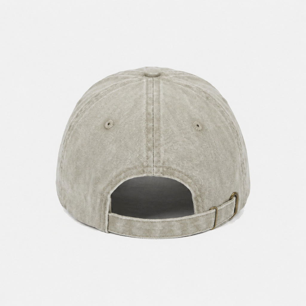 Gray baseball cap on a white background