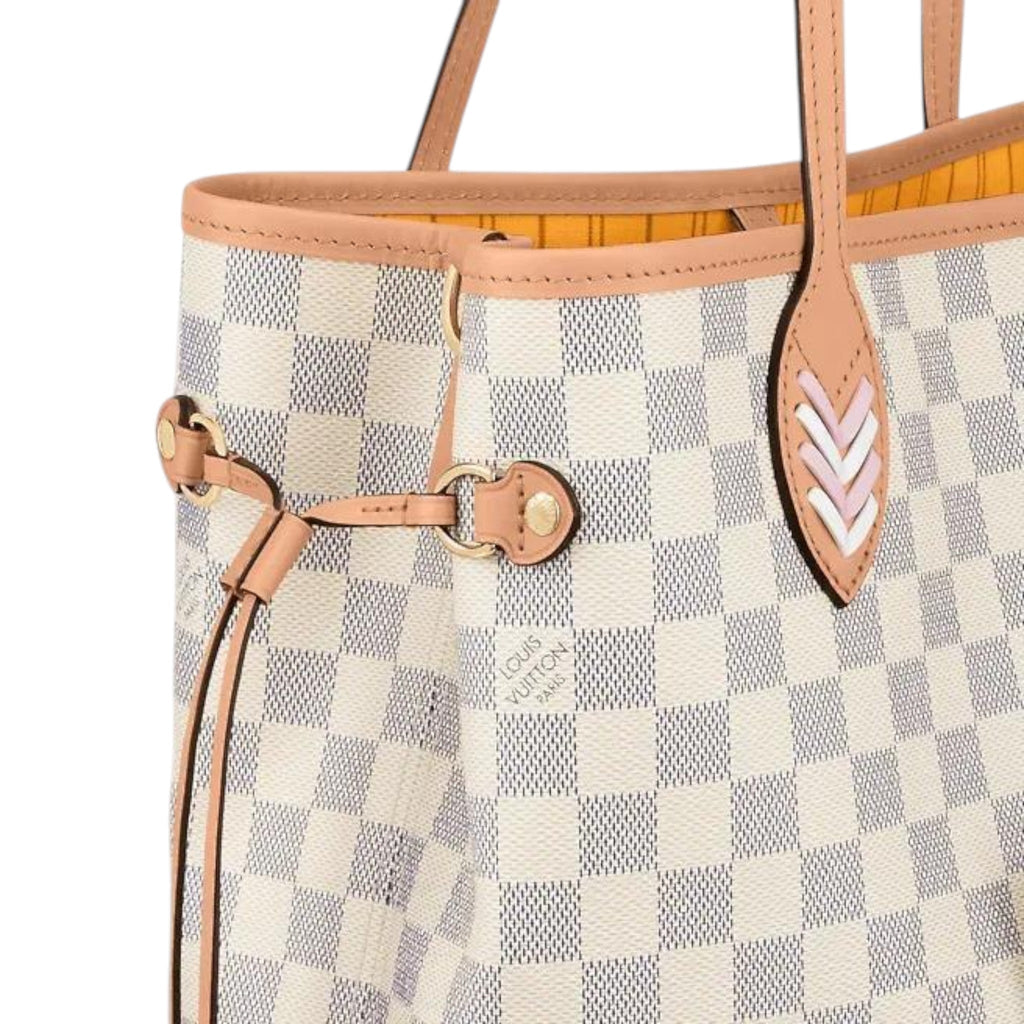 Louis Vuitton Neverfull MM Damier Azur Coated Canvas